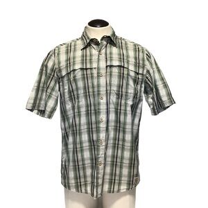CARHARTT Force Vented Button Down Short‎ Sleeve Plaid Shirt - Size M